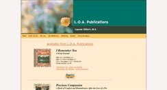 Desktop Screenshot of loapublications.com